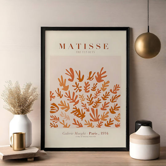 Poster Matisse Cut-outs Art070 21cm X 30cm Λευκό Κάδρο Pvc 18x24