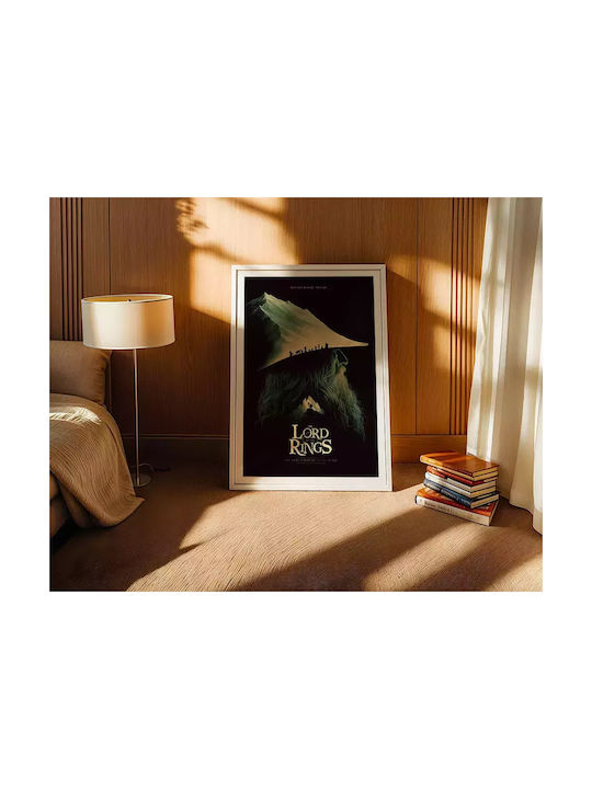 Poster Lord of the Rings Gandalf Mv144 21cm X 30cm White PVC Frame 18x24