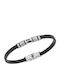 Senza Herren Armband mit Design Verankerung aus Leder