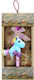 Unicorn Keychain Candle Light Blue