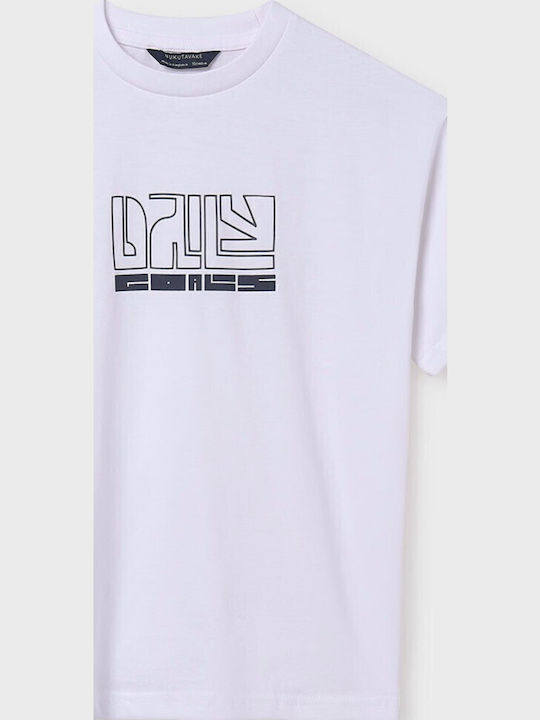 Mayoral Παιδικό T-shirt Λευκό