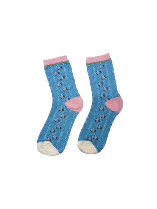 Women's Embossed Flower Socks 37 42