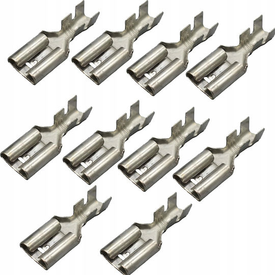 Isolated Female Connector 6.3mm 10pcs