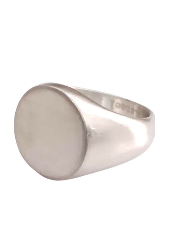 Kalliopi Silver Ανδρικό Δαχτυλίδι από Ατσάλι