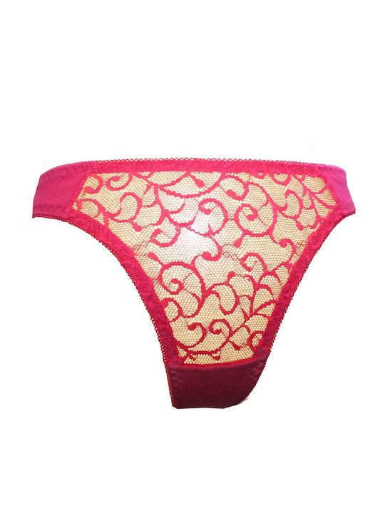 Jiexin Cotton Women's String Fuchsia