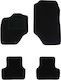 Autopataki Set of Front and Rear Mats 4pcs for Peugeot 3008 Hybrid Black