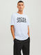 Jack & Jones T-shirt White/Black Letters