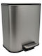 Ankor Inox Καλαθάκι Μπάνιου Soft Close 5lt Ασημί