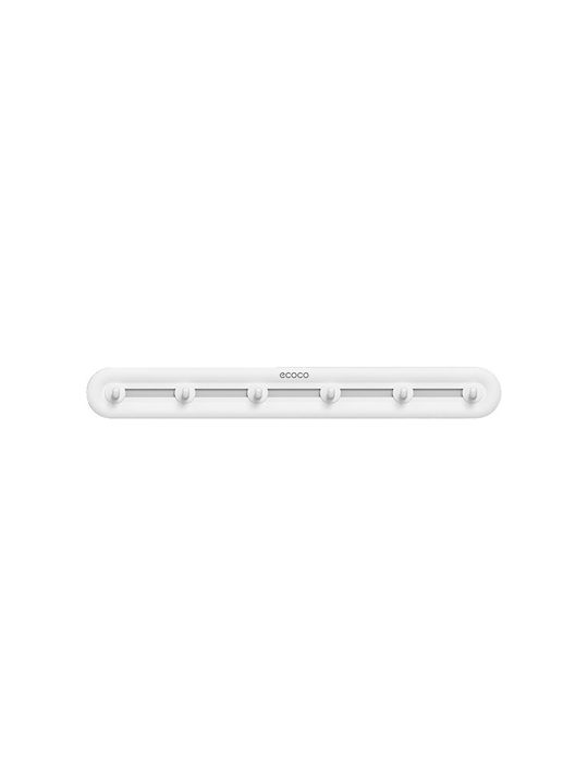 Ecoco Single Wall-Mounted Bathroom Hook ​40x40cm White