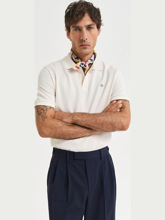Gant Μπλούζα Κοντομάνικη Cream
