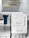 Guy Laroche Bath Towel Set 3pcs Marlen White Weight 500gr/m²