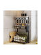 Metallic Tabletop Spice Rack Organizer Black