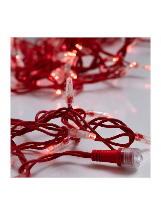 96 Λαμπάκια LED 2μ. Κόκκινα σε Σειρά (χωρίς Μετασχηματιστή)
