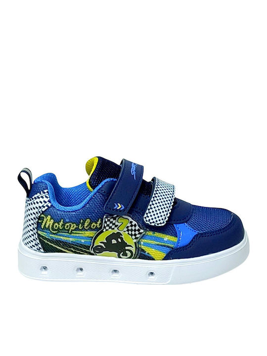 Giardino D'Oro Παιδικά Sneakers με Σκρατς Μπλε