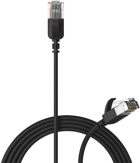 Procab U/UTP Кат.6 (Gigabit) Мрежов Кабел Ethernet 0.5м Черен