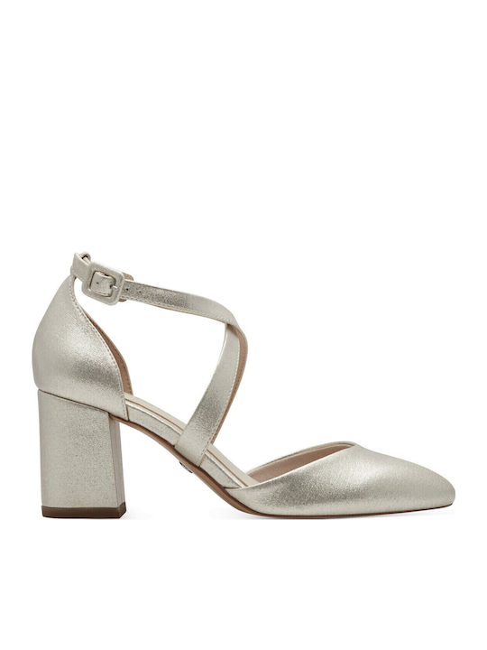 Tamaris Γόβες με Λουράκι Χρυσές 1-24415-44-179