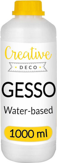Creative Deco Acrylic Primer Gesso Transparent 1l Professional Painting Preparation Excellent