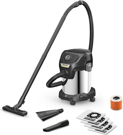 Karcher KWD 3 S V-17/4/20 Anniversary Ed. Vacuum Wet / Dry 1000W with Stainless Bin 17lt