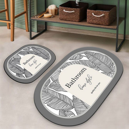 L'Εssentiel Maison Bath Mats Set 510CHL1296 Grey 2pcs