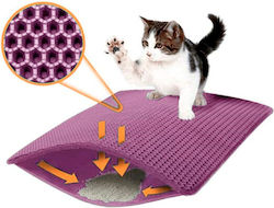 Value Imports Cat Litter Collection Mat Velcro 60x45 Purple