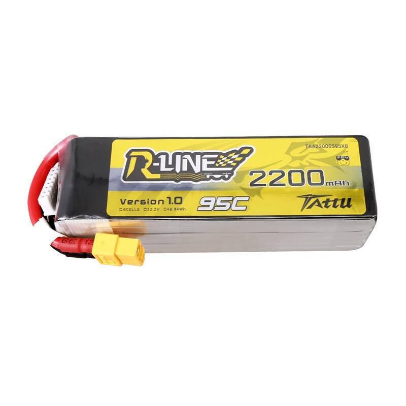 Μπαταρία Lipo Tattu R-Line 22.2V 2200mAh 6S 95C με σύνδεσμο XT60