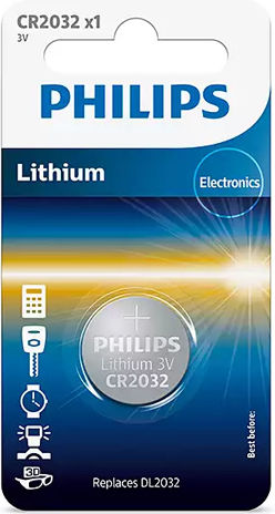 Philips Batterie Lithium für Uhren CR2032 3V 1Stück