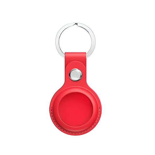 Coteci Keychain Case Silicone for AirTag in Red color