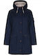 Women's Long Lifestyle Jacket Waterproof and Windproof for Spring or Autumn Blue