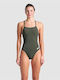 Athletic Swimsuit Khaki