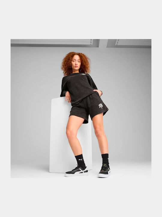PUMA Γυναικεία Αθλητική Βερμούδα Γκρι