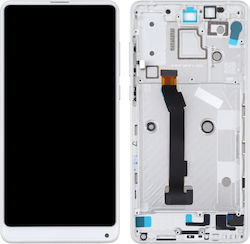 Οθόνη Lcd & με Πλαίσιο για Xiaomi MI Mix 2S (Λευκό)
