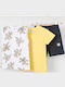 Kids' Set with Shorts Summer 3pcs Yellow