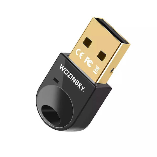 Mini Bluetooth 5.4 Adapter Wozinsky Wusb54ys Usb-a Receiver Transmitter Computer Black