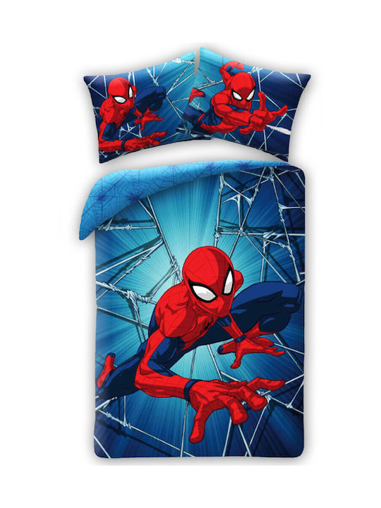 Spiderman Set Kids Duvet Cover Single with Pill...