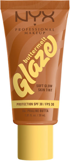 NYX Professional Makeup Buttermelt Glaze Soft Glow Skin Tint Flüssig 06 Praline Butta 30ml