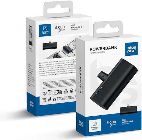 Blue Star W0556 Power Bank 5000mAh Negru