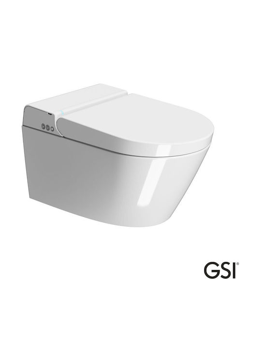 GSI Swirl Toaletă Montată Pe Perete Fără Margin...