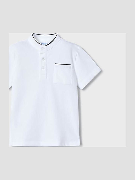Mayoral Παιδικό Polo Κοντομάνικο Λευκό