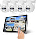 Sricam Überwachungssystem NVS010-4IPC047 4 Kameras Drahtlose Kameras IP 5MP mit Rekorder NVR & Monitor