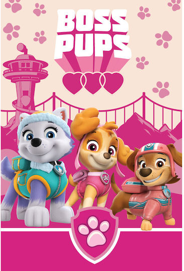 Paw Patrol Decke Vlies Rosa 100x150cm