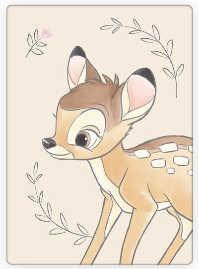 Disney Κουβέρτα Fleece Bambi Πολύχρωμη 100x140εκ.