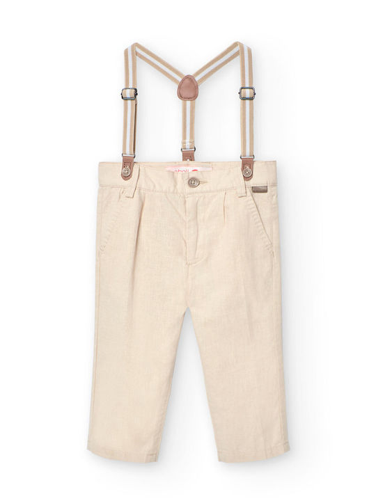 Kinder Schlaghose Leinen Beige