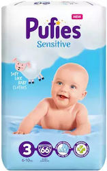 Pufies Sensitive № 3 за 6-10kgkg 66бр