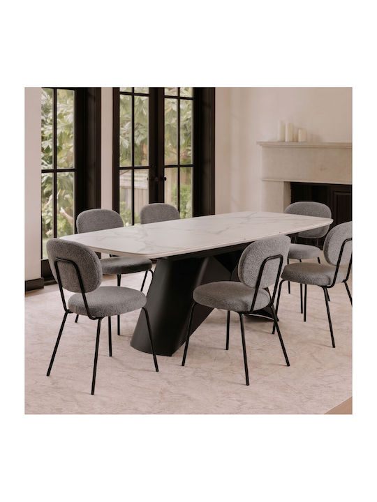 Amelia Stühle Speisesaal Dark grey 4Stück 44x58...