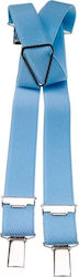 Victoria Kids Suspenders with 4 Clips Light Blue