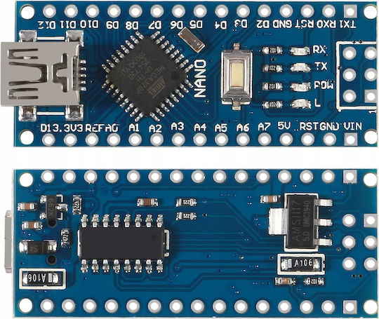Μονάδα Nano 3.0 Atmega328 Ch340 Συμβατή Arduino