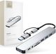 Tech-Protect HB06 Hub 5 Ports USB 3.0 with USB-A / USB-C Connection Gray