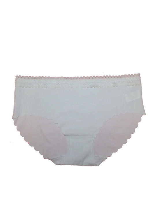 Hana Femeie Slip fără cusături White