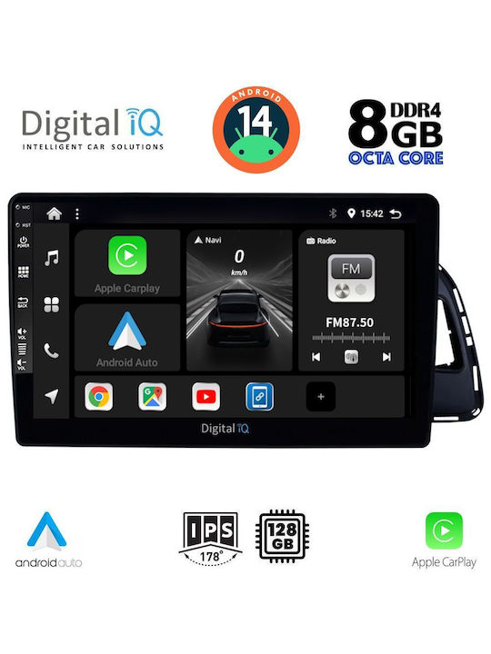 Digital IQ Car Audio System for Audi Q5 2010-2018 (Bluetooth/USB/AUX/WiFi/GPS/Apple-Carplay/Android-Auto) with Touch Screen 10"