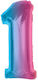 Balon Folie Jumbo Număr 1 92buc